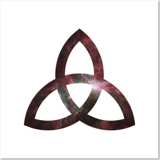 Celtic Trinity Knot Triquetra Galaxy Style Posters and Art